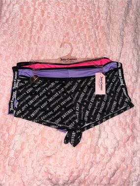 Juicy Couture Boyshort Panties - 2X - NWT! Side logo!